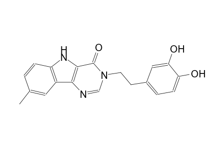 3-[2-(3,4-dihydroxyphenyl)ethyl]-8-methyl-3,5-dihydro-4H-pyrimido[5,4-b]indol-4-one