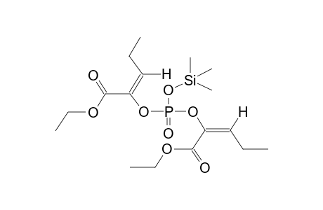 TRIMETHYLSILYL BIS(1-CARBOETHOXY-1-BUTENYL) PHOSPHATE