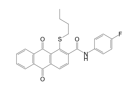 2-Anthracenecarboxamide, 1-(butylthio)-N-(4-fluorophenyl)-9,10-dihydro-9,10-dioxo-