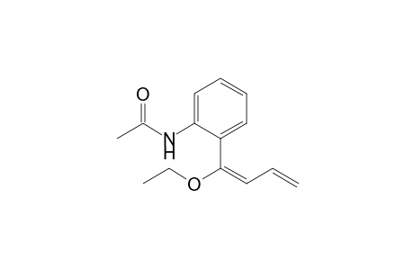 N-[2-[(1E)-1-ethoxybuta-1,3-dienyl]phenyl]acetamide