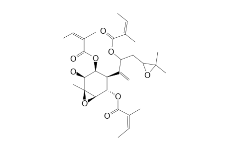 1-BETA,5-ALPHA,8-TRISANGELOYLOXY-3-BETA,4-BETA,10,11-BISEPOXYBISABOL-7-(14)-ENE-2-BETA-OL