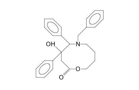 1-Benzyl-3-hydroxy-R-2,C-3-diphenyl-1-aza-6-oxa-cyclodecan-5-one