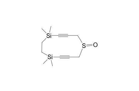 5-Thia-1,1,8,8-tetramethyl-1,8-disilacyclodeca-2,6-diyne 5-oxide