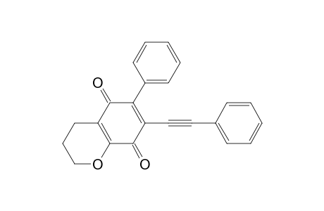 6-Phenyl-7-(2-phenylethynyl)-3,4-dihydro-2H-1-benzopyran-5,8-dione