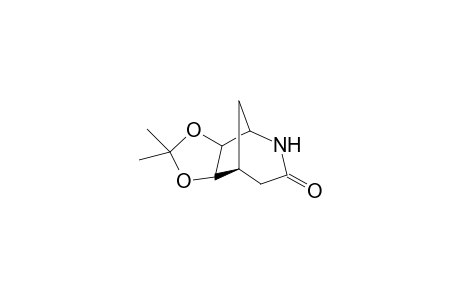 5-exo,6-exo-Isopropylidenedioxy-2-azabicyclo[3.2.1]octan-3-one