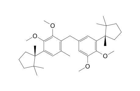 (1",1"'S,S)-4,5'-Bis(1,2,2-trimethylcyclopentyl)-6-methyl-2,3,3',4'-tetramethoxydiphenylmethane