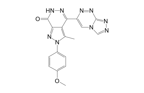 4-([1,2,4]Triazolo[5,1-c][1,2,4]triazin-3-yl)-2-(4-methoxyphenyl)-3-methyl-2,6-dihydro-7H-pyrazolo[3,4-d]pyridazin-7-one