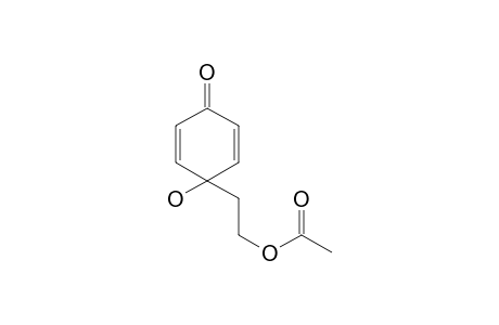 acetic acid 2-(1-hydroxy-4-keto-1-cyclohexa-2,5-dienyl)ethyl ester