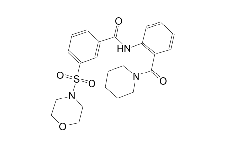 benzamide, 3-(4-morpholinylsulfonyl)-N-[2-(1-piperidinylcarbonyl)phenyl]-
