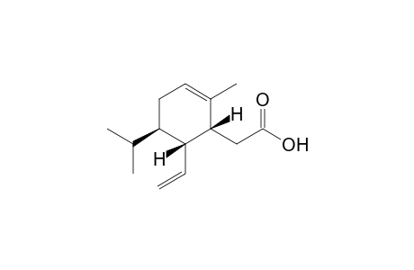 2-[(1R,5R,6R)-5-isopropyl-2-methyl-6-vinyl-cyclohex-2-en-1-yl]acetic acid