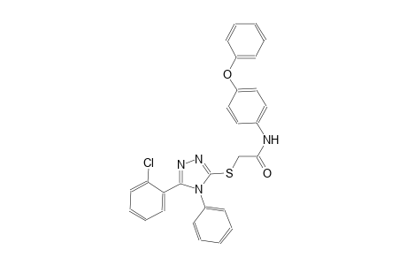 2-{[5-(2-chlorophenyl)-4-phenyl-4H-1,2,4-triazol-3-yl]sulfanyl}-N-(4-phenoxyphenyl)acetamide
