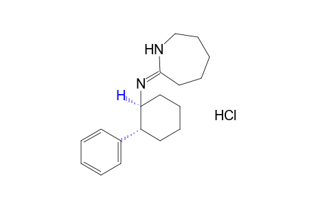 hexahydro-2-[(trans-2-phenylcyclohexyl)imino]-1H-azepine, monohydrochloride