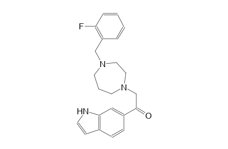 ethanone, 2-[4-[(2-fluorophenyl)methyl]hexahydro-1H-1,4-diazepin-1-yl]-1-(1H-indol-6-yl)-