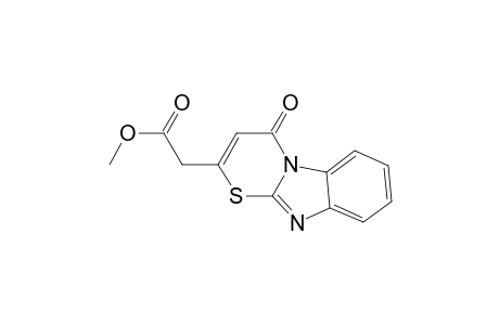 4H-[1,3]Thiazino[3,2-a]benzimidazole-2-acetic acid, 4-oxo-, methyl ester