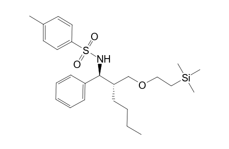 (1S,2R)-2-{[2-(Trimethylsilyl)ethoxy]methyl}-1-phenyl-N-tosylhexan-1-amine