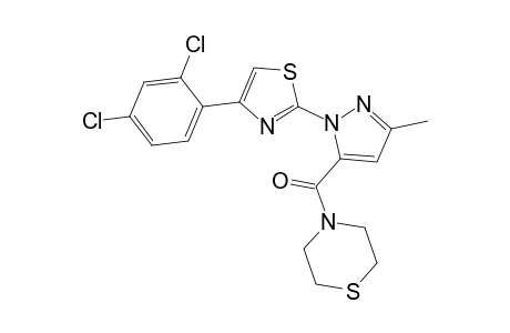 4-({1-[4-(2,4-dichlorophenyl)-1,3-thiazol-2-yl]-3-methyl-1H-pyrazol-5-yl}carbonyl)thiomorpholine