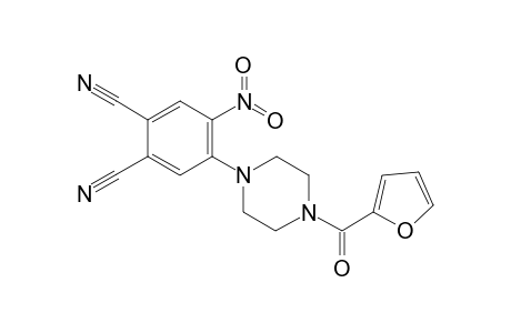 1,2-Benzenedicarbonitrile, 4-[4-(2-furanylcarbonyl)-1-piperazinyl]-5-nitro-