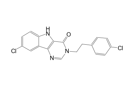 4H-pyrimido[5,4-b]indol-4-one, 8-chloro-3-[2-(4-chlorophenyl)ethyl]-3,5-dihydro-
