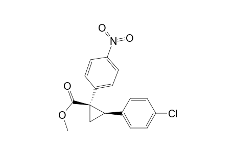 Cyclopropanecarboxylic acid, 2-(4-chlorophenyl)-1-(4-nitrophenyl)-, methyl ester, cis-(.+-.)-