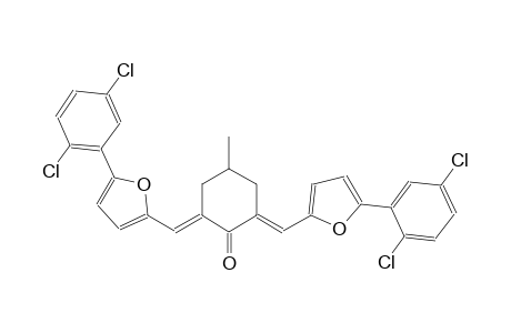 (2E,6E)-2,6-bis{[5-(2,5-dichlorophenyl)-2-furyl]methylene}-4-methylcyclohexanone