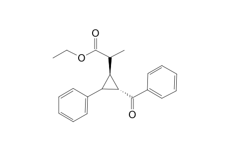 (1R,2S)-(+-)-Ethyl 2-(2-benzoyl-3-phenylcyclopropyl)propanoate