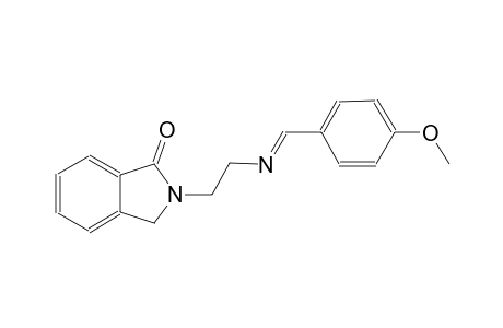 1H-isoindol-1-one, 2,3-dihydro-2-[2-[[(E)-(4-methoxyphenyl)methylidene]amino]ethyl]-