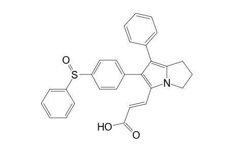 (E)-3-[1-phenyl-2-[4-(phenylsulfinyl)phenyl]-6,7-dihydro-5H-pyrrolizin-3-yl]prop-2-enoic acid