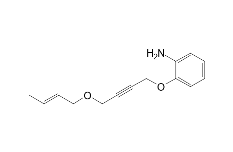 2-[4-[(E)-but-2-enoxy]but-2-ynoxy]aniline