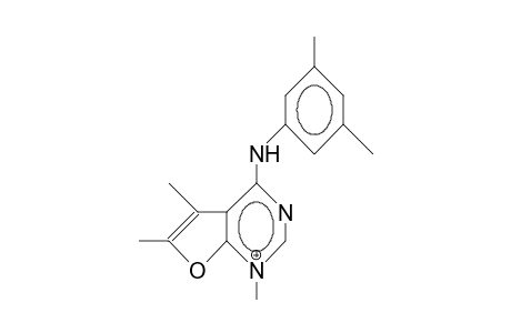 N-(3,5-Dimethyl-phenyl)-1,5,6-trimethyl-furo(2,3-D)pyrimidin-4-amine cation