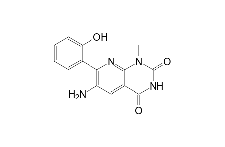 6-Amino-7-(2-hydroxyphenyl)-1-methylpyrido[2,3-d]pyrimidine-2,4(1H,3H)-dione