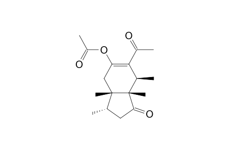 1H-Inden-1-one, 6-acetyl-5-(acetyloxy)-2,3,3a,4,7,7a-hexahydro-3,3a,7,7a-tetramethyl- , [3S-(3.alpha.,3a.beta.,7.beta.,7a.beta.)]-