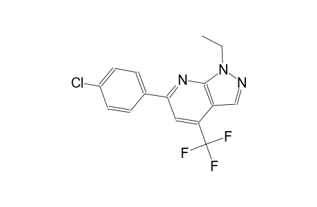 1H-pyrazolo[3,4-b]pyridine, 6-(4-chlorophenyl)-1-ethyl-4-(trifluoromethyl)-