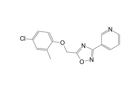 pyridine, 3-[5-[(4-chloro-2-methylphenoxy)methyl]-1,2,4-oxadiazol-3-yl]-