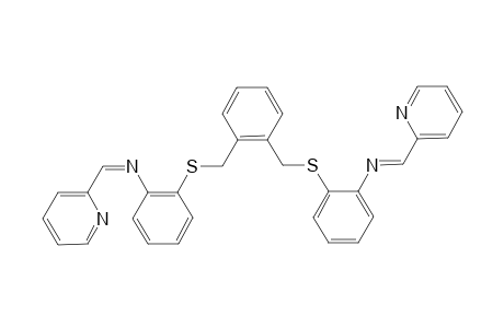 1,2-Bis[2'-(pyridin-2-ylmethylideneimino)phenylsulfanylmethyl]benzene