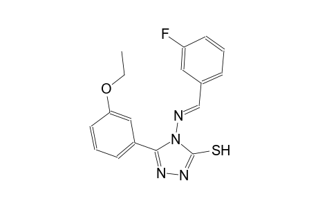 5-(3-ethoxyphenyl)-4-{[(E)-(3-fluorophenyl)methylidene]amino}-4H-1,2,4-triazol-3-yl hydrosulfide