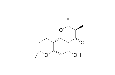 (trans)-5-Hydroxy-2,3,6,7-tetrahydro-2,3,8,8-tetramethyl-4H,8H-benzo[1,2-b : 3,4-b']dipyran-4-one