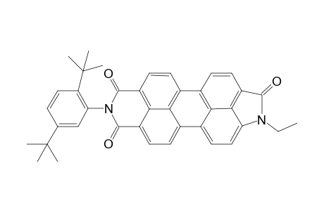 N(2)-[2,5-di(t-butylphenyl)-N(1)-ethyl-3-amino-4,9,19-perylenetricarboxy-9,10-imide-3,4-lactam