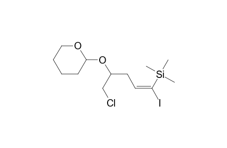 E-1-Iodo-5-chloro-1-trimethylsilyl-4-(tetrahydropyranyloxy)pentene