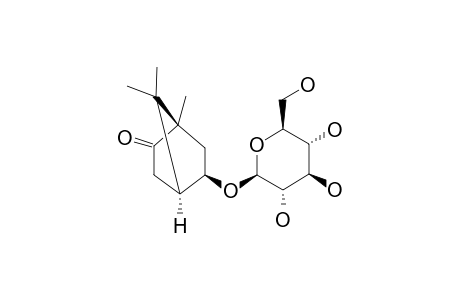 (1R,4R,5R)-5-HYDROXYBORNAN-2-ONE-5-O-BETA-D-GLUCOPYRANOSIDE