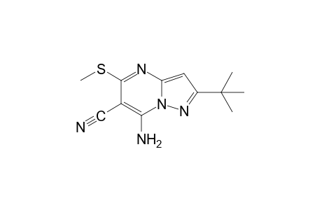 7-amino-2-tert-butyl-5-(methylthio)pyrazolo[1,5-a]pyrimidine-6-carbonitrile