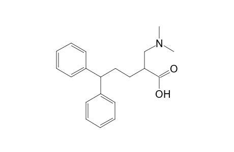 2-Dimethylaminomethyl-5,5-diphenylpentanoic acid