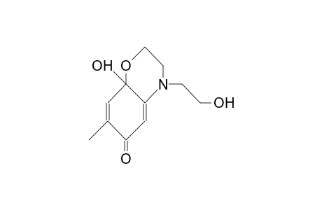 8a-Hydroxy-4-(2-hydroxy-ethyl)-7-methyl-3,4-dihydro-2H,8aH-benzo[1,4]oxazin-6-one