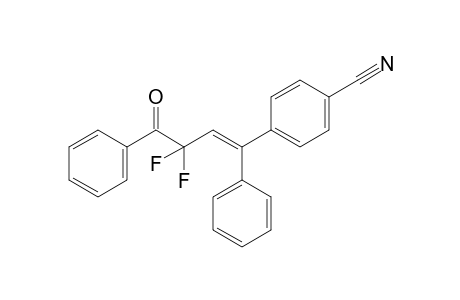 (E)-4-(3,3-difluoro-4-oxo-1,4-diphenylbut-1-en-1-yl)benzonitrile