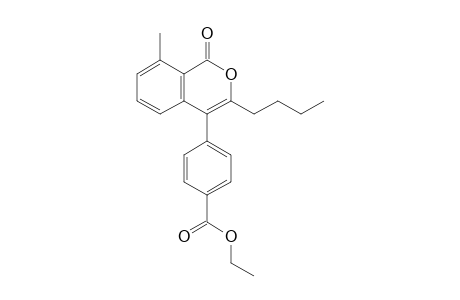 Ethyl 4-(3-n-butyl-8-methyl-1-oxo-1H-isochromen-4-yl)benzoate