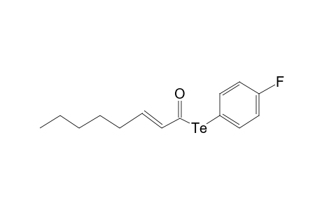 p-Fluorophenyl oct-2-en-telluroloate