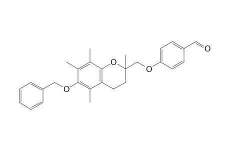 4-[(2,5,7,8-tetramethyl-6-phenylmethoxy-3,4-dihydro-2H-1-benzopyran-2-yl)methoxy]benzaldehyde