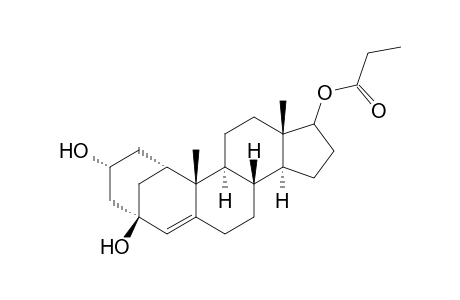 (2'S)-17.beta.-propanoyloxy-1.alpha(1')-3.alpha.(3')-(2'-hydroxypropano)-4-androsten-3.beta.-ol