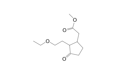 Methyl-2-(2'-ethoxyethyl)-3-oxocyclopentane-acetate