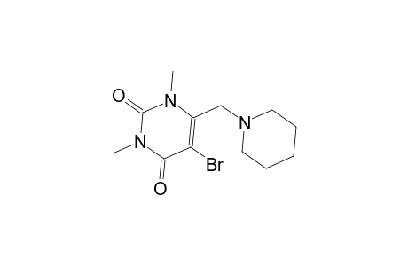 2,4(1H,3H)-pyrimidinedione, 5-bromo-1,3-dimethyl-6-(1-piperidinylmethyl)-