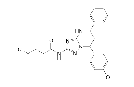 4-Chloro-N-[7-(4-methoxyphenyl)-5-phenyl-4,5,6,7-tetrahydro[1,2,4]triazolo[1,5-a]pyrimidin-2-yl]butanamide